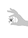 Oasis Supply Black Spider Ring Cupcake Topper, 144