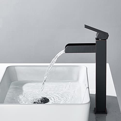 Lexdale Waterfall Bathroom Sink Vessel Faucet Oil-Rubbed Bronze Single ...