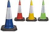 Innovatus Pack of 10 Blue Traffic Cones 750mm Therma Plastic view 3
