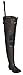 Pro Line® Youth's Stream Rubber Hip Waders Cleated Brown
