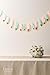 Ling's moment 10FT Feather Garland Rose Gold Glitter Dipped Light Pink and Blue Feather Banner for Boho Wedding/Party/Baby Shower/Nursery Decor, Teepee Decorations