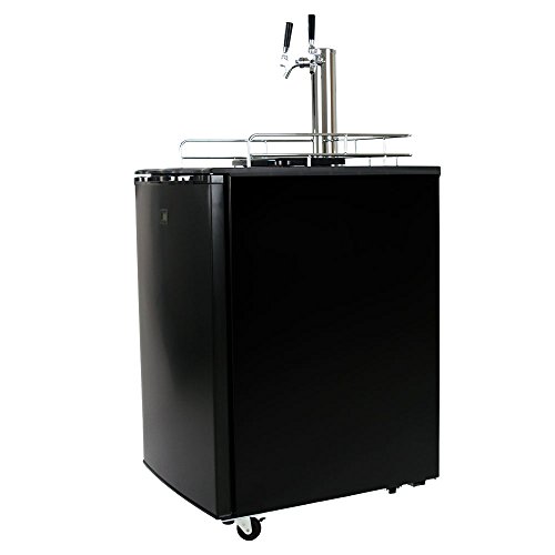 KeggerMeister KM5600BK Dual Tap Pour Kegerator Keg Beer Dispenser - Kegorator