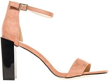 PUBLIC DESIRE Women's Kitty Patent Block Heel Sandal