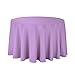 Gee Di Moda Round Tablecloth - 108 Inch Lavender Round Table Cloth for 48 to 72 Inch Round Tables - Heavy Duty Washable Fabric - for Buffet Table, Holiday Party, Dinner, Wedding & Baby Shower
