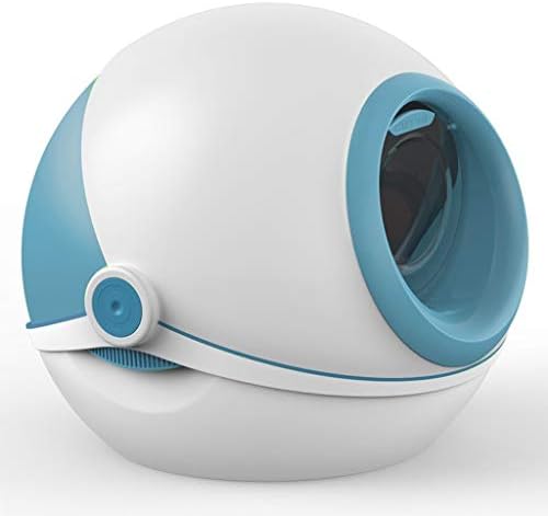 ZCY Round Large Cat Litter Tray, Splash Prevention Cat Toilet Deodorization Pet Articles (color : Blue)