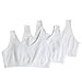 Fruit Of The Loom Womens Built Up Tank Style Sports Bra, White/White/White, 38 US