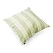 LAVIEVERT Decorative Ramie Cotton Square Throw Pillow Cover Cushion Case Handmade Taupe and Khaki Stripe Toss Pillowcase with Hidden Zipper Closure 20 X 20 Inches (for Living Room, Sofa, Etc)