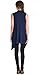 Popana Women's Sleeveless Drape Cardigan Vest - Casual Long Maxi Duster Jacket - Made In USA X-Large Navy