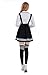 Nuotuo Womens Japanese High School Uniform Sailor Pleated Skirt Outfit (XL,Black) CC567A-XL