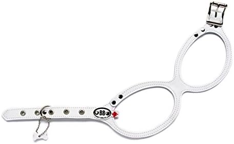 ORIGINAL DURABLE Buddy Belt Classic LEATHER Dog Harness (Whitecap, Size 3.5)