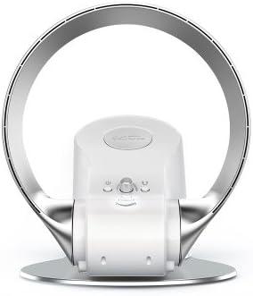 Finfree New leafless Fan Wall-mounted Remote Control Ultra-quiet Air Circulation Home Desktop Small Landing,silver white