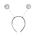 NNasell Crazy Space Martian Antenna Headband Boppers - Halloween Party Accessory Costume addon (Silver)
