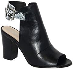 Women's Cheyenne Fashion High Heel Sandal Black Tan (8, Black)
