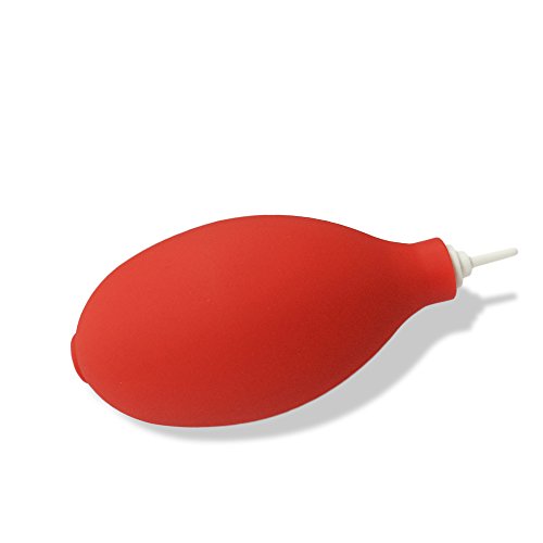 Red Mini Squeeze Ball Pump Duster Dust Cleaner Air Blower for Cleaning Hearing Aids Camera Lens Key Board - Thumbnail 6