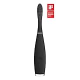 FOREO ISSA Rechargeable Electric Toothbrush, Complete Oral Care Solution with Soft Silicone Bristles for Gentle Gum Massage, Cool Black
