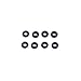 TYPHEERX 50pcs RC rubber ring washer is used For RC F3 F4 F7 flight controller M3 Damping pad (black)