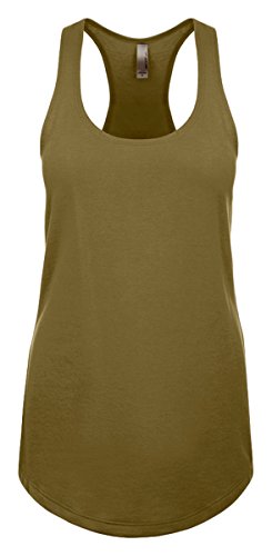 Next Level Apparel Women's Ideal Racerback Tank - Medium - Military Green