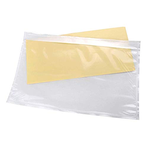 Methdic 7.5" x 5.5" Clear Strong Adhesive Packing List Shipping Labels Envelopes Pouches (500 Pack) - Thumbnail 6