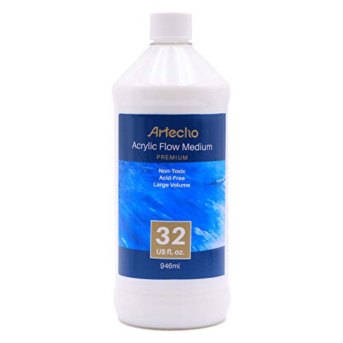 Artecho Pouring Effects Acrylic Medium 32oz/946ml, Premium Acrylic Flow