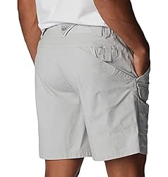 Columbia Men's Half Moon Iii Short, Cool Grey, 5X x 8