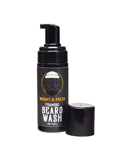 Foaming Beard Wash -Bright and Fresh Scent by Rugged Roots- Unique Gift for Men, Father's Day Gift