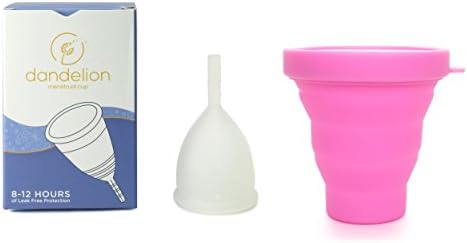 Dandelion Cup Menstrual Cup - Size 1 - Lily Plus Pink Menstrual Cup Washing Container