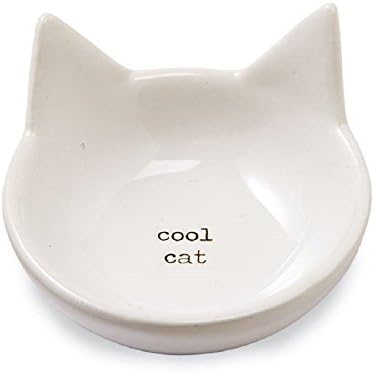 Ceramic "Cool Cat" Mini Trinket Dish, 1 3/4" x 3" diameter