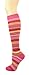Women's Soft Knee High Socks,Casual Stripes, Multi Color Value 6 Pack (Stripe2-6pk)