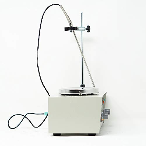 EK-78HW-1 Magnetic Stirrer Heating Hot Plate Set | 100-2000 RPM Stir Speed | RT - 100 °C Temp | 250 W Heat Power | 3000ml Max Capacity | Plate Size: 12 x 12 cm | Incl 5 Magnetic Stir Bar Bars