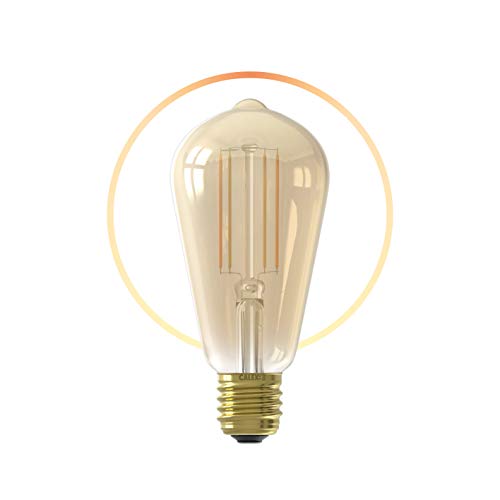 CALEX Slimme Filament Lamp - E27 Rustiek - Wifi LED Verlichting - 7W Vintage Lichtbron - Dimbaar via Smart Home App… - Afbeelding 7