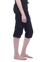 Capri de dama con cintura elástica y cordón ajustable