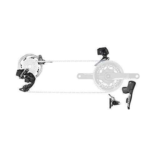 SRAM Red eTap AXS 2X Flat Mount HRD Electronic Groupset: Brake/Shift Levers, Front and Rear Disc Calipers, Front and Rear Derailleurs