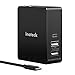 Inateck USB C Charger,30W USB C and 5V/3A USB Ports,6.6ft (2 Meters) Type C Cable Included,UCC3001,Black