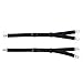 MPLNOCER Men's Shirt Stays Y-Style Adjustable Elastic Garter Straps Sock Suspenders Black