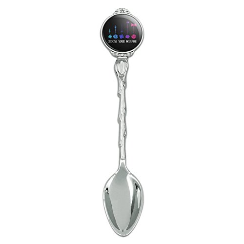Choose Your Weapon Dungeon RPG Dice Novelty Collectible Demitasse Tea Coffee Spoon