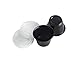 250 Pack Disposable Plastic Portion Cups with Lids – Souffle Cups, Condiment Cups, Sampling Cups, Shot Containers - 2.5 Ounces, Black