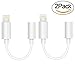(2-PACK) iPhone 7 / 7 plus Adapter , Maserus lightning to 3.5mm headphone jack adapter cable for iPhone 7 / 7 Plus and more (iOS 10) (White）accessories