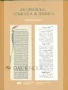 Incunabula, Hebraica and Judaica: Catalogue of Hebrew Incunables and Rare Hebraica in the Lowy Collection
