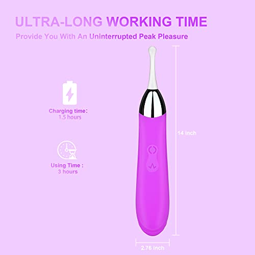 2 in 1 Clitoral G Spot Vibrator Dildo Vibrator Nipple Stimulator for Quick Orgasm,Seiecft Personal Massager Vaginal Stimulator Toys, Adult Sex Toys for Women and Couples,Waterproof