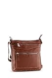 Patzino Everyday Travel Series Raquel Shoulder Satchel 8175-4 medium (Brown)