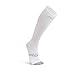 Plus Size Compression Socks 4 Wide Calf, Big and Tall, Men & Women 15-20 mmHg Reduce Pain Swelling. Maternity Nurse Travel Diabetic & Medical (WF LG, WHITE)