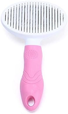 YeahMore Pet Grooming Brush - Easy to Clean Pet Grooming Brush Removes Mats, Tangles, and Loose Hair with Minimal Effort and Comfort - Suitable for Long or Short Hair (FINE, PINK)