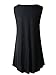 Veranee Women's Sleeveless Swing Tunic Summer Floral Flare Tank Top (XXL, Black)