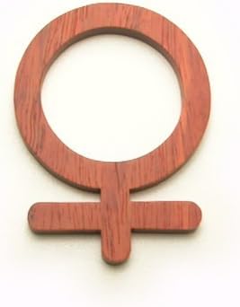 Amazon 女性マークのピクトグラム S6 木製ドアプレート ドアを開けると森の香りがする ウッドサイン 新 森の生活 シリーズ S6 標識 サイン 文房具 オフィス用品