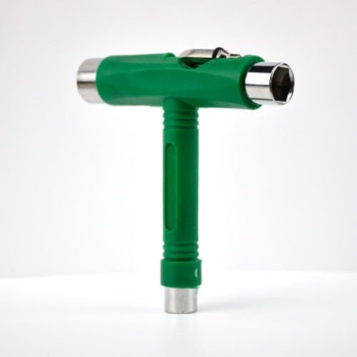 Green Skateboard T-Tool All in one Screwdriver Socket Multi function skate tool