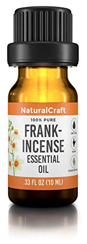 100% Pure Frankincense Essential Oil - Undiluted - For Aromatherapy, Diffusers, Skin - Helps with Acne, Anxiety and Congestion