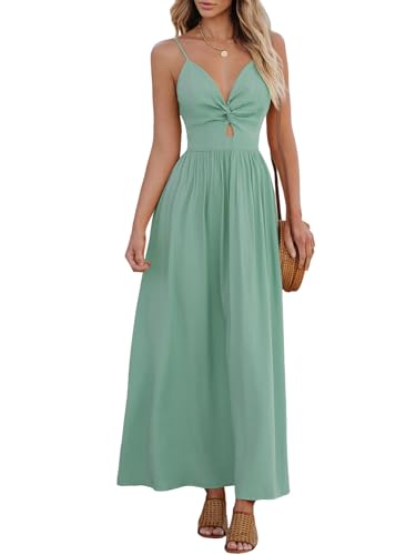 CUPSHE Women's Maxi Dress V Neck Sleeveless