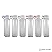 Pratico Kitchen 18 oz Leak-Proof Glass Bottles, Juice Containers and Smoothie Bottles, Multicolor Loop Caps, 6 Pack
