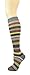 Women's Soft Knee High Socks,Casual Stripes, Multi Color Value 6 Pack (Stripe2-6pk)