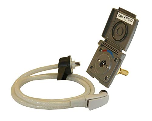 BULLFINCH 6088/05 Caravan & Motor Home Shower Outlet Point Kit Gray